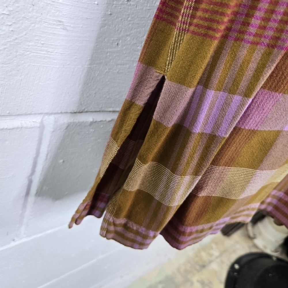 Kavu spring terrain indian madras plaid sleeveless outdoor sundress keyhole - Picture 5 of 12